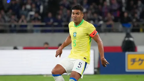 Casemiro em ação pela Seleção Brasileira.