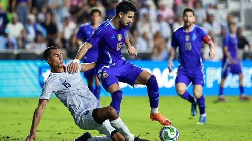 Flaco López, do Palmeiras, deu assistência para um dos gols da Argentina