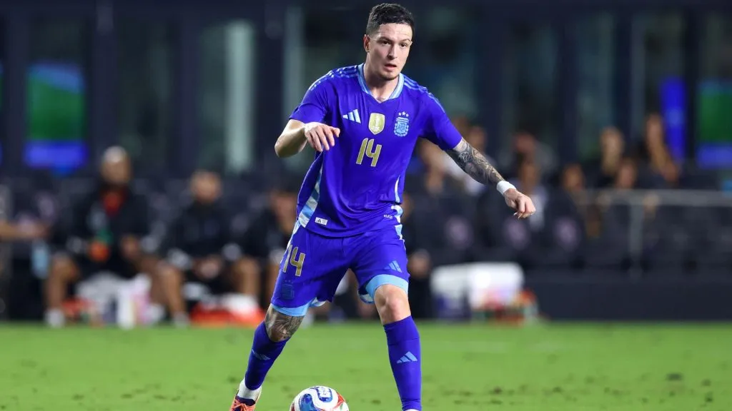 Aníbal Moreno também levou o nome do Palmeiras para amistoso da Seleção Argentina (foto: Megan Briggs/Getty Images)