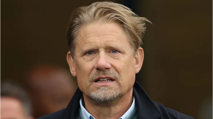 Schmeichel defende Hojlund. Foto: Carl Recine/Getty Images