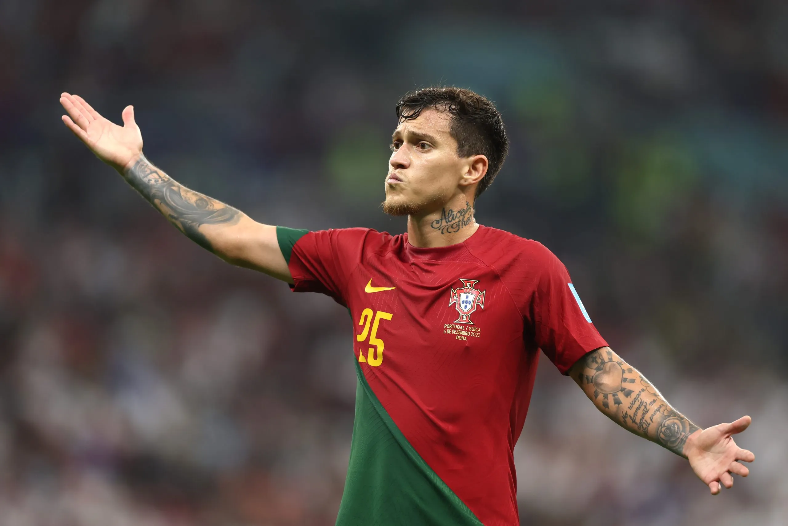 Otávio durante partida da Seleção Portuguesa. (Photo by Lars Baron/Getty Images)