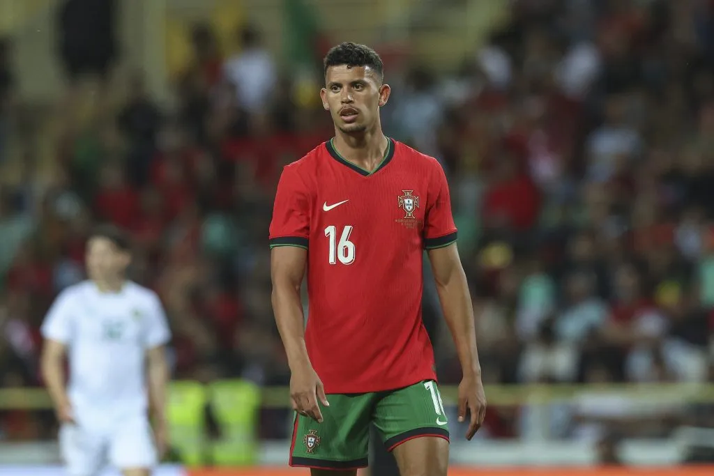 Matheus Nunes pela Seleção Portuguesa. (Photo by Carlos Rodrigues/Getty Images)