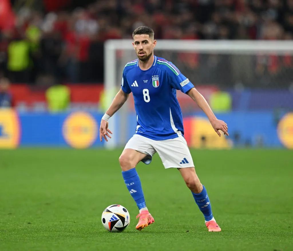 Jorginho pela Itália. (Photo by Claudio Villa/Getty Images for FIGC)