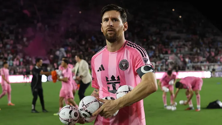 Lionel Messi em ação pelo Inter Miami. Leonardo Fernandez/Getty Images.
