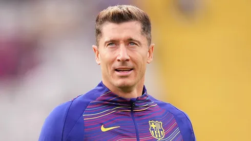 Barcelona se irrita com a postura de Lewandowski na data FIFA após lesão. (Photo by Alex Caparros/Getty Images)