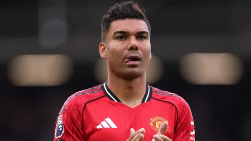 Casemiro está feliz no Manchester United e retorno ao futebol brasileiro pode não acontecer. (Photo by Justin Setterfield/Getty Images)