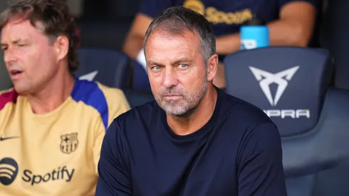 Hansi Flick é o treinador do Barcelona (Photo by Alex Caparros/Getty Images)