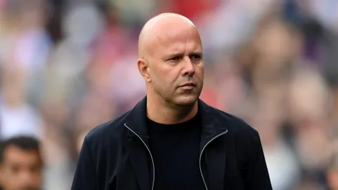 Florian Wirtz vem tendo azar no Liverpool, diz o técnico Arne Slot. (Photo by Alex Broadway/Getty Images)