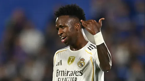 Vinicius Júnior em partida do Real Madrid (Photo by Denis Doyle/Getty Images)