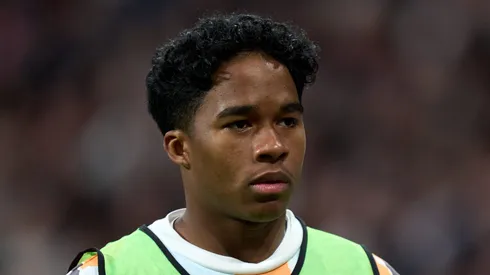 Endrick em jogo do Real Madrid. Foto: Angel Martinez/Getty Images