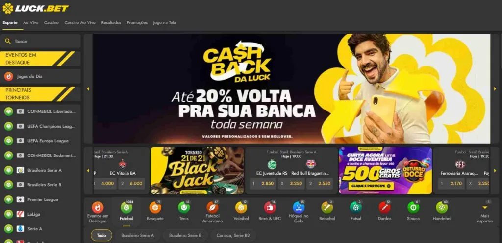 Luckbet conta com boas ofertas para apostar (Divulgação)