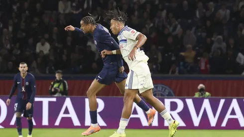Guela Doué, alvo do Real Betis, em jogo contra o PSG. Foto: Catherine Steenkeste