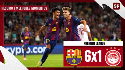 Barcelona 6×1 Olympiacos: resultado, minuto a minuto e resumo da Champions League. (Alex Caparros/Getty Images)