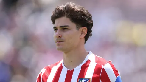 Julián Álvarez pode deixar o projeto do Atlético de Madrid para jogar pelo Barcelona – Foto: Stu Forster/Getty Images