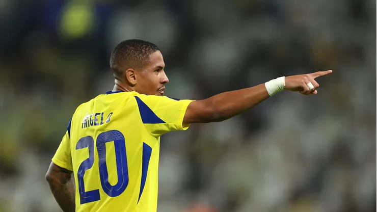 Ângelo comemora gol do Al-Nassr (Yasser Bakhsh/Getty Images)