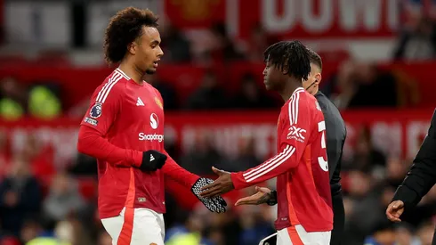 Zirkzee e Mainoo, pelo Manchester United (Foto: Carl Recine/Getty Images)