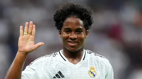 Endrick, jogador do Real Madrid, que deve sair por empréstimo em janeiro (Foto: Angel Martinez/Getty Images)