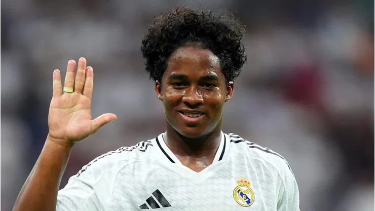 Endrick, jogador do Real Madrid, que deve sair por empréstimo em janeiro (Foto: Angel Martinez/Getty Images)