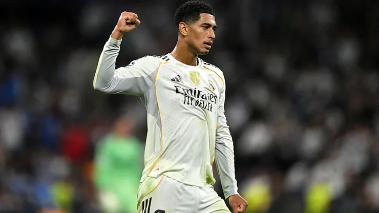 Bellingham comemora vitória do Real Madrid.