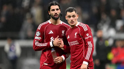 Szoboszlai e Wirtz juntos no Liverpool. Foto: Christian Kaspar-Bartke