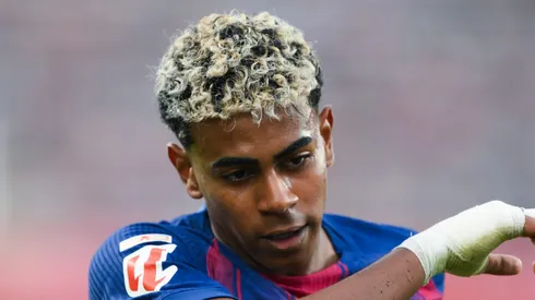 Lamine Yamal pelo Barcelona. Foto: David Ramos/Getty Images