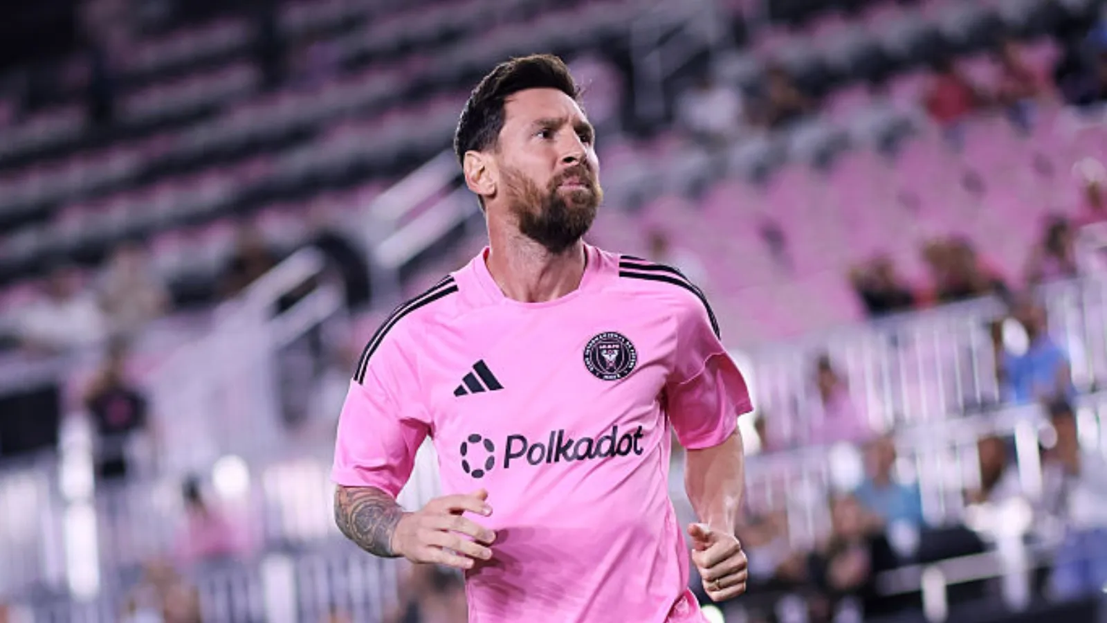 Lionel Messi em ação pelo Inter Miami. Foto: Carmen Mandato/Getty Images