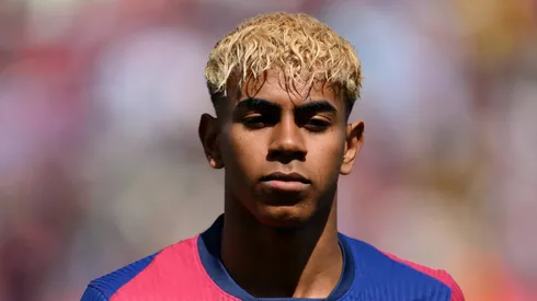 Lamine Yamal pelo Barcelona. Foto: David Ramos/Getty Images