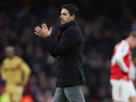 Mikel Arteta celebra maior vitória do Arsenal na temporada 2025/26