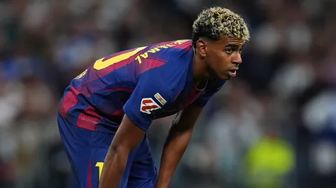 Lamine Yamal em Real Madrid 2 x 1 Barcelona. (Foto: Angel Martinez/Getty Images)