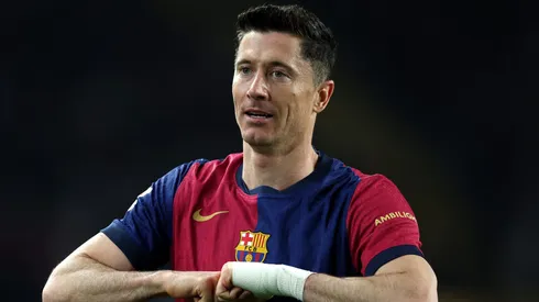 Robert Lewandowski, pelo Barcelona. Ele foi ligado ao Manchester United (Foto: Clive Brunskill/Getty Images)