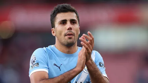 Rodri, volante do Manchester City. Ele retornou aos gramados com o grupo (Foto: Justin Setterfield/Getty Images)