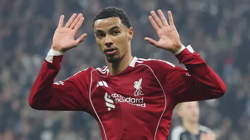 Ekitiké, pelo Liverpool. Jogador pode ser titular contra o Crystal Palace, nesta quarta (29), pela Copa da Liga Inglesa (Foto: Alex Grimm/Getty Images)