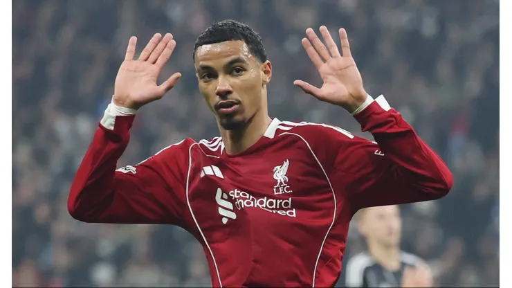 Ekitiké, pelo Liverpool. Jogador pode ser titular contra o Crystal Palace, nesta quarta (29), pela Copa da Liga Inglesa (Foto: Alex Grimm/Getty Images)
