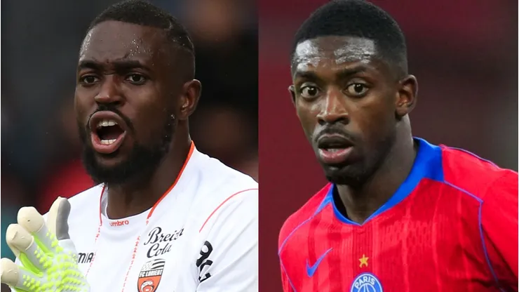 Lorient e PSG se enfrentam pela Ligue 1. Foto: Steve Bardens/Getty Images | Pau Barrena/Getty Images