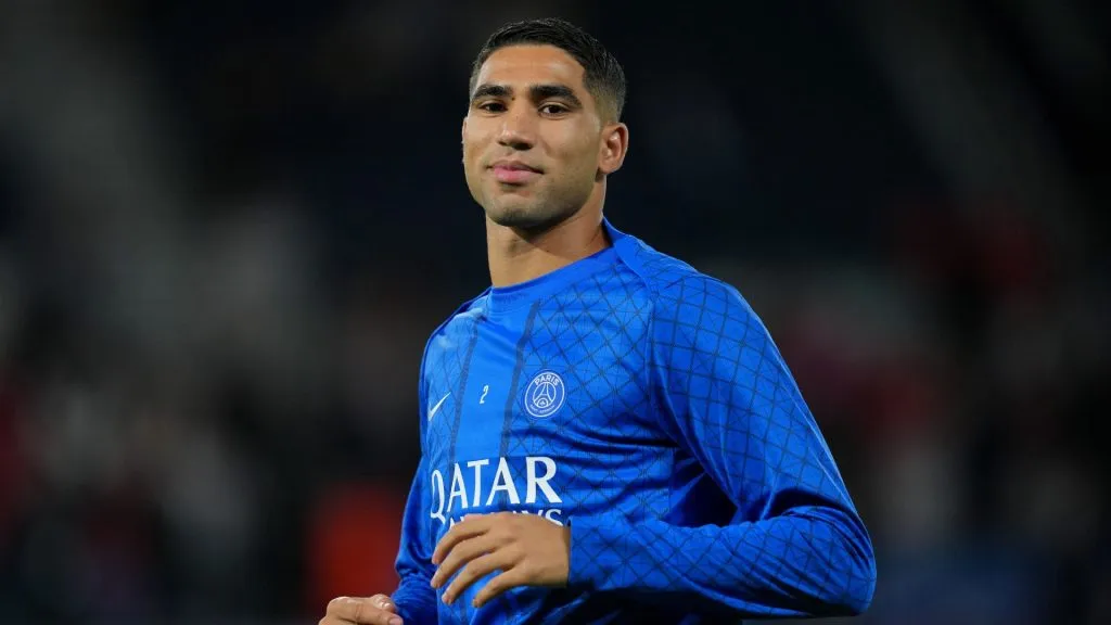 Hakimi não joga a partida entre Lorient e PSG (foto: Franco Arland/Getty Images