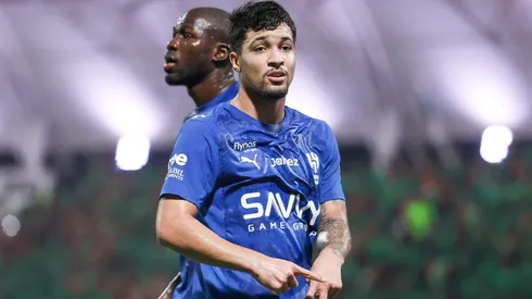 Marcos Leonardo deve estar presente em Al-Hilal x Al-Shabab na Saudi Pro League. Jogador terá outra chance de mostrar seu futebol (Foto: Yasser Bakhsh/Getty Images)