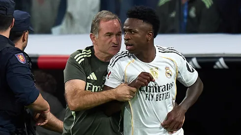 Vinicius Junior após briga no El Clásico. Foto: Angel Martinez/Getty Images)