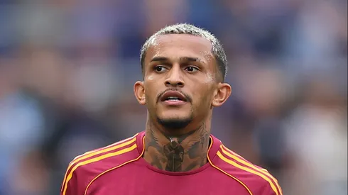 Wesley jogando em nova posição na Roma (Foto: Jan Kruger/Getty Images)