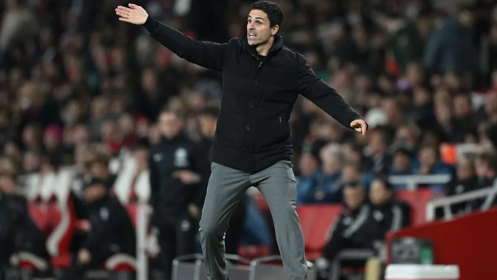 Arsenal será comandado por Mikel Arteta, na partida contra o Burnley (foto: Shaun Botterill/Getty Images)