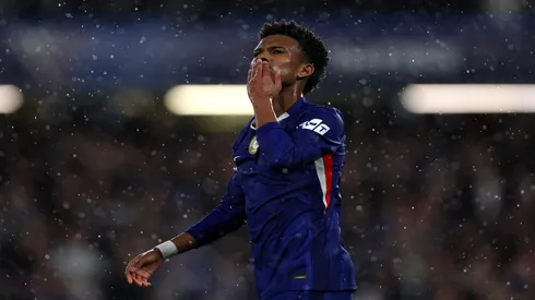 Estêvão comemora seu primeiro gol pelo Chelsea contra o Ajax – Justin Setterfield / Getty Images
