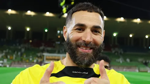 Benzema pelo Al-Ittihad. Foto: Yasser Bakhsh/Getty Images
