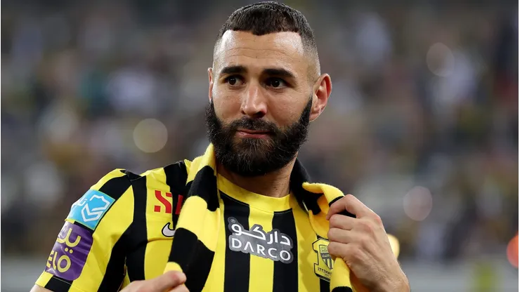 Karim Benzema é ligado ao futebol brasileiro, mas jogador é peça importante no Al-Ittihad (Foto: Yasser Bakhsh/Getty Images)