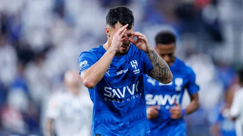 Marcos Leonardo comemora gol feito pelo Al-Hilala