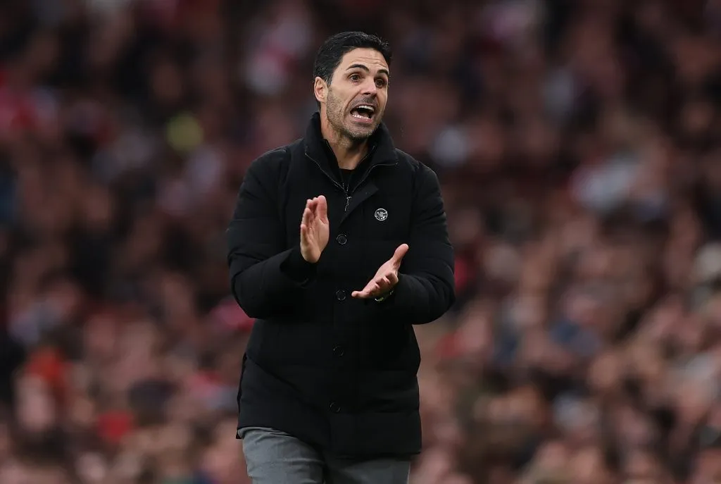 Mikel Arteta, técnico do Arsenal (Foto: Alex Pantling/Getty Images)
