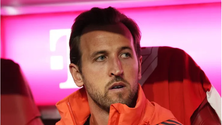 Harry Kane pelo Bayern de Munique. Foto: Leonhard Simon/Getty Images