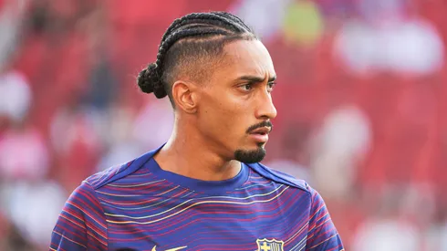 Raphinha em treino do Barcelona (Rafa Babot - Getty Images)