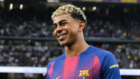 Lamine Yamal pelo Barcelona. Foto: David Ramos/Getty Images