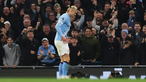 O Manchester City derrotou o Bournemouth por 3 a 1, com dois gols de Erling Haaland. (Foto: Carl Recine/Getty Images)