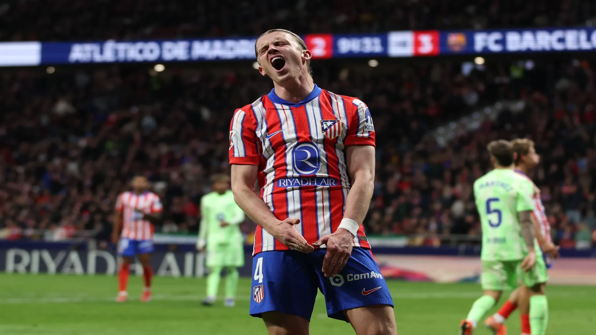 Conor Gallagher em jogo do Atlético de Madrid. Jogador é alvo do Manchester United. Foto: Florencia Tan Jun/Getty Images  