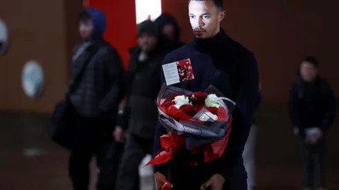 Alexander-Arnold em homenagem do Real Madrid para Diogo Jota. Foto: Jan Kruger